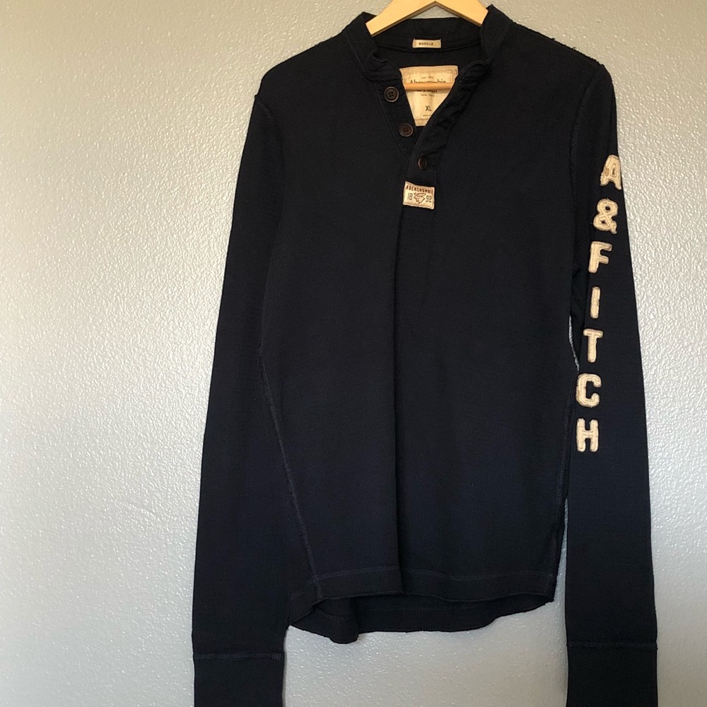 Abercrombie & Fitch Half Button long sleeve shirt